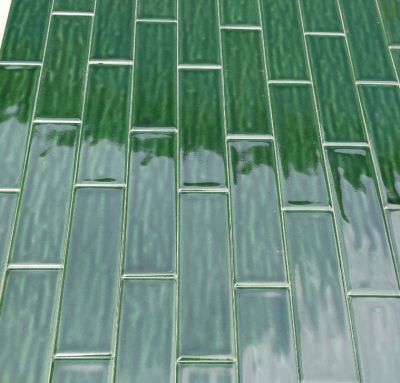 wavy surface solid color glazed wall tiles 60*200mm 