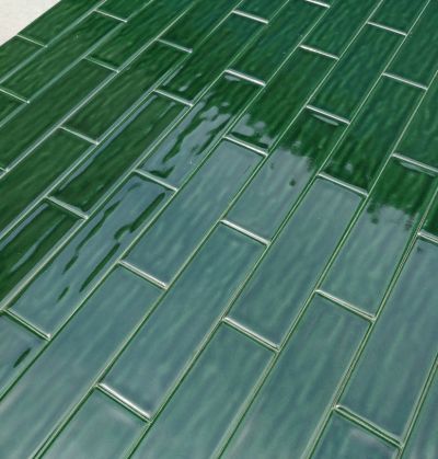 wavy surface solid color glazed wall tiles 60*200mm 