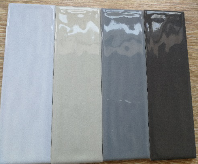 wavy surface solid color glazed wall tiles 60*200mm 