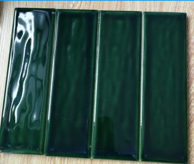 wavy surface solid color glazed wall tiles 60*200mm 