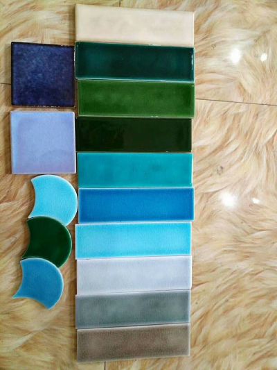 solid color glazed wall tiles 