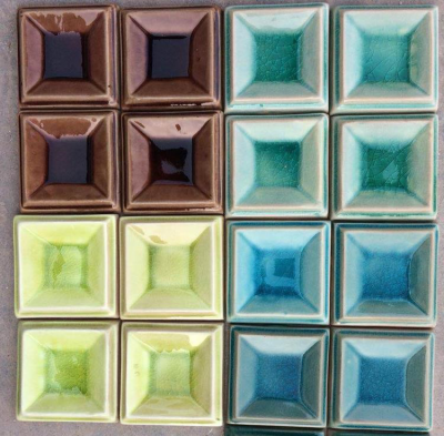 100*100mm square plate decorative handmade tiles  