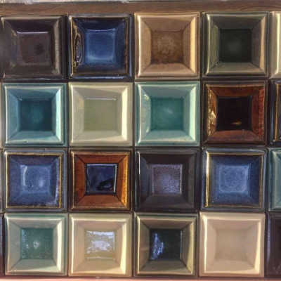 100*100mm square plate decorative handmade tiles 