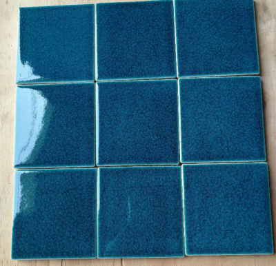 100*100mm crackle glazed mosaic tiles,swimming pool tiles 