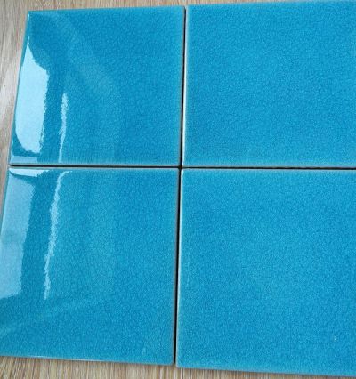 100*100mm crackle glazed mosaic tiles,swimming pool tiles 